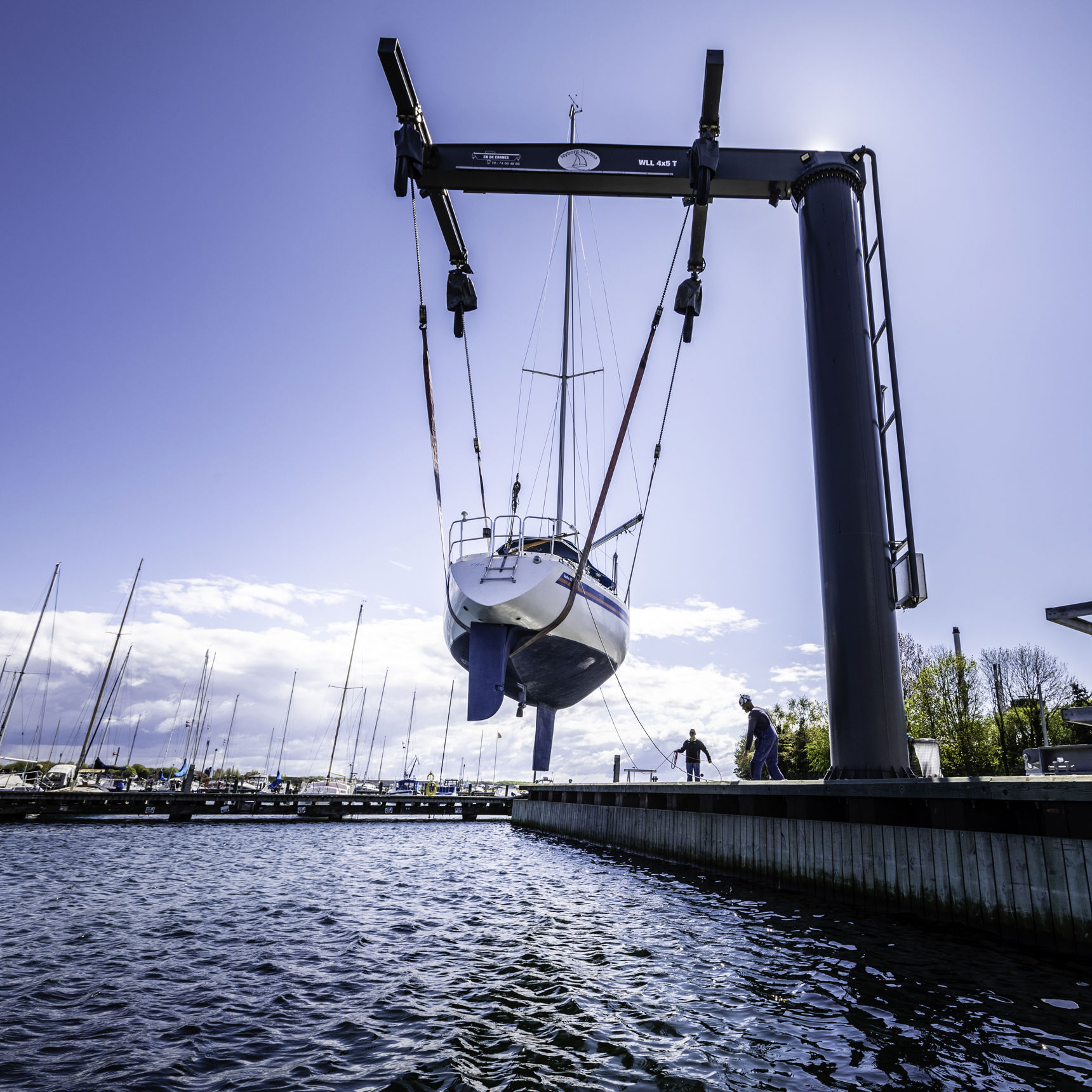 Nyborg Marinas kran