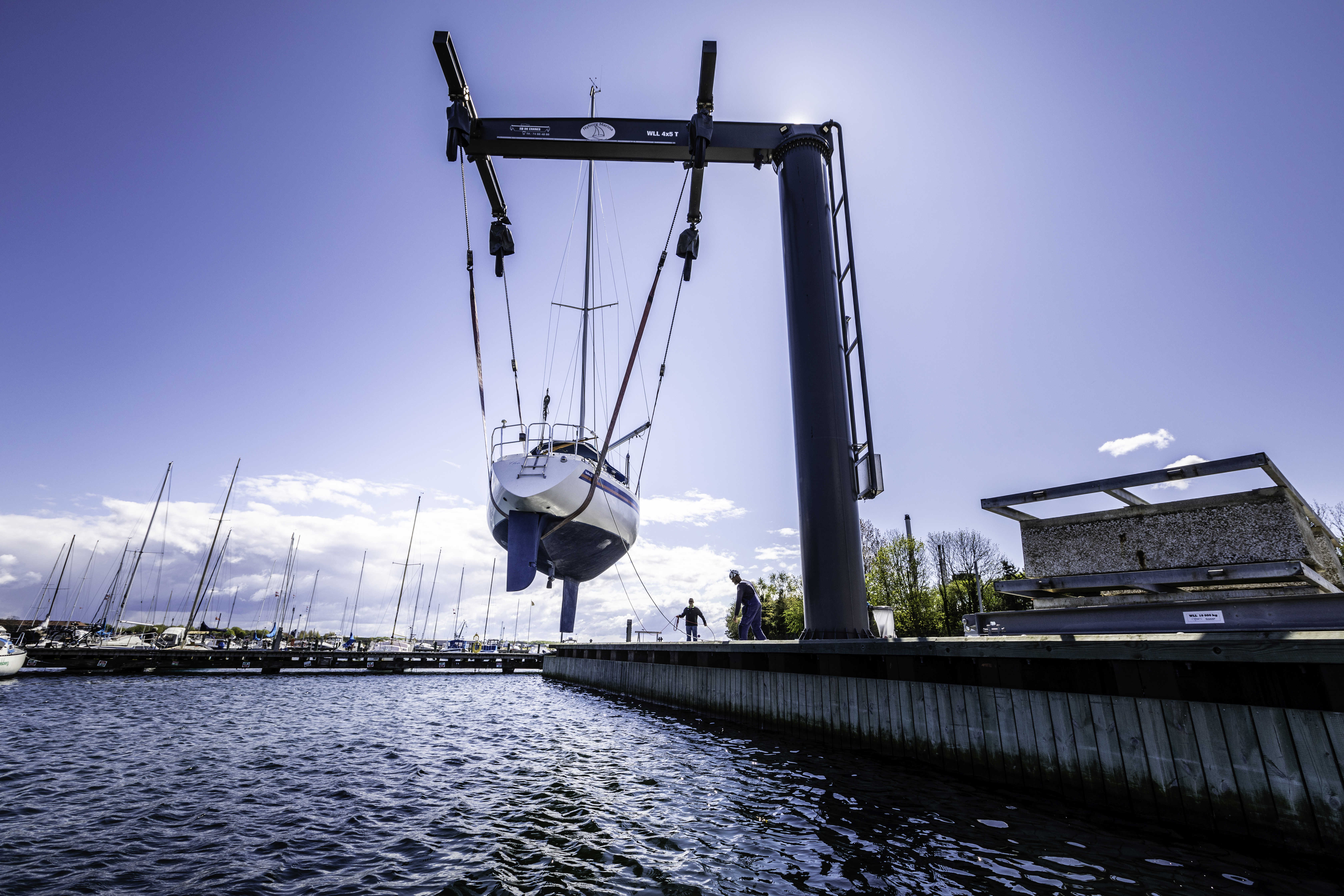 Nyborg Marinas kran